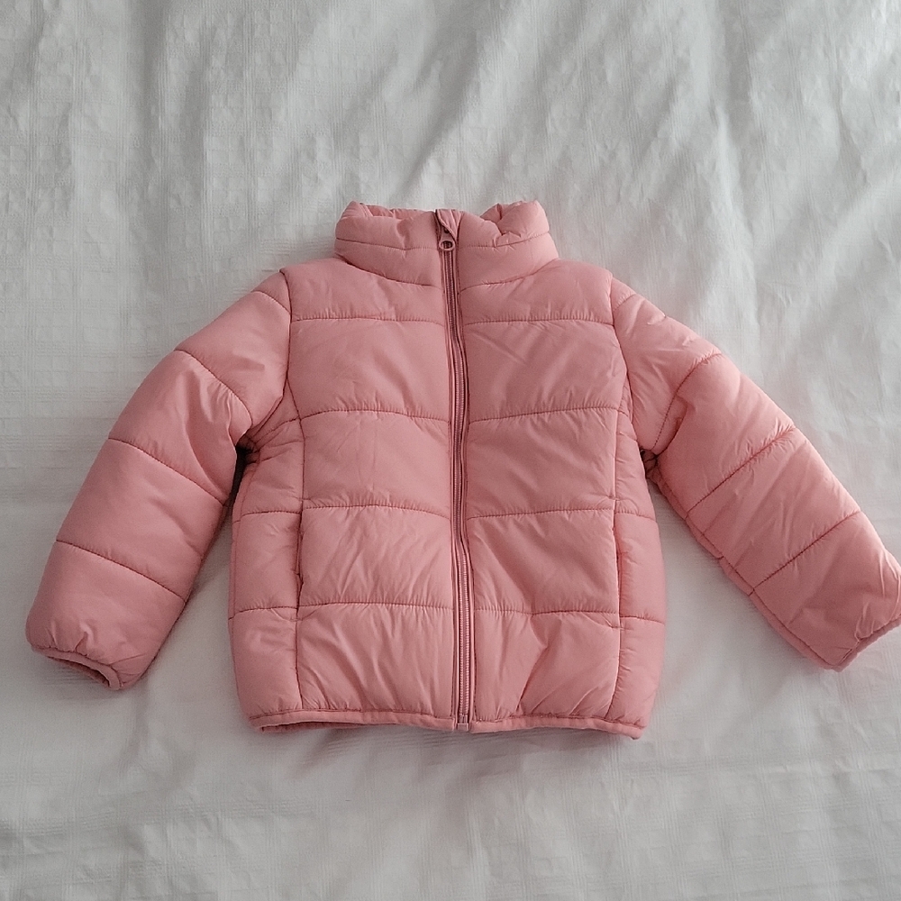 Joe Fresh toddler pink puffer jacket